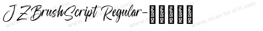 JZBrushScript Regular字体转换